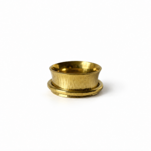 Handgjord fidgetring/spinnerring i mässing, Rastlös ro 6, Omsmyckat