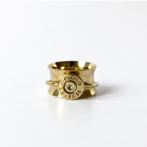 Pangbrud fidgetring JR006 i mässing och hylsbotten 6,5x55 SE